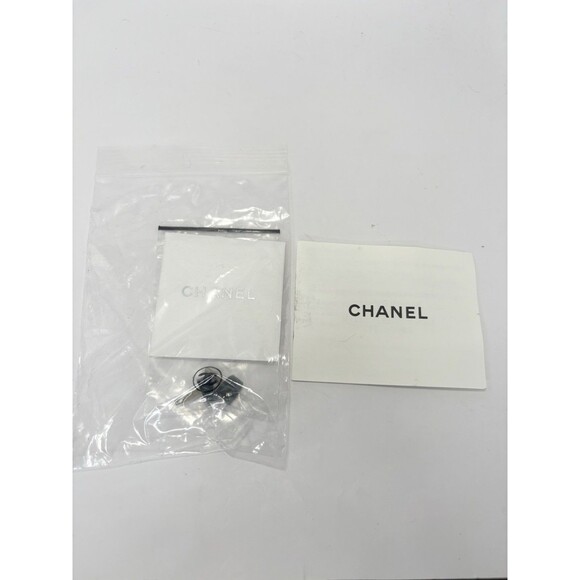 Chanel Black Platform Pumps w/ White Chain Detail Black Suede Cap Toe Heels 36 6 - Picture 12 of 15